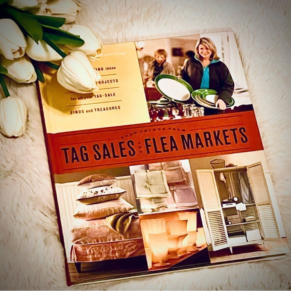 ♥️ Good Things Martha Stewart Tag Sales & Flea Markets Hardcover Book vintage
